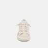 Dolce Vita Zina Off White Woven Lace Up Low Top