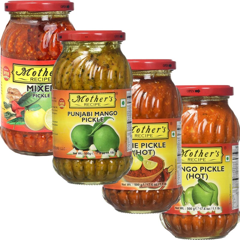 Mother's Recipe - Pickle Combo 4in1 (Mixed, Punjabi Mango, Lime