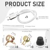 LUODAKA Brake Bleeder Hose, One Way Check Valve Tube Bleeding