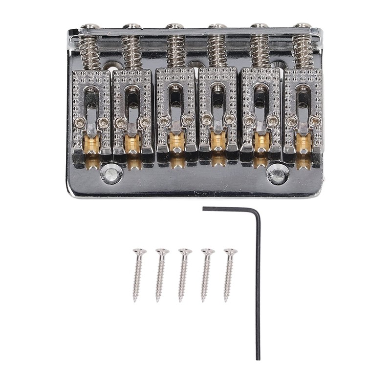 Electric Guitar Bridge, Comfortable Touch Standard Size Iron Copper Top