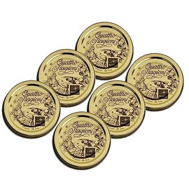 Quattro Stagionie Metal Replacement Lid 86 mm Pack of 6