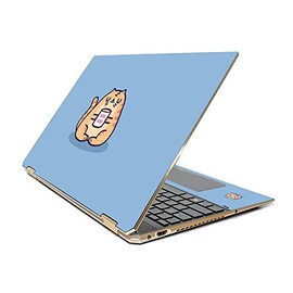 MightySkins Skin Compatible with HP Spectre x360 15.6" Gem-Cut (2019) - F You Cat | Protective, Durable, and Unique Vinyl Decal wrap Cover | Easy to Apply, Remove, and Change Styles | Made in The USA