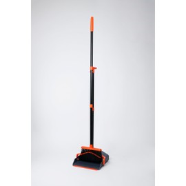 Broom and Dustpan Set with Long Handle – Foldable Design, Self-Cleaning Teeth, and Compact Storage