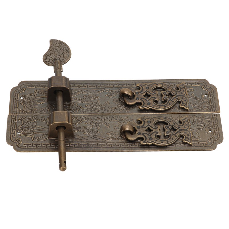 Antique Handles Plum Orchid Bamboo Chrysanthemum Chinese Retro Antique Brass