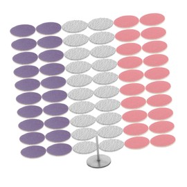 Beavorty Nail Sanding Bits 60pcs Foot File Discs Nail Drill Sandpaper Discs Replacement for Dead Skin