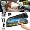 10-inch dash cam night vision, 1080P full touch screen with