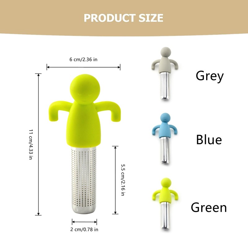 3 PCS Tea Strainer for Loose Tea,Tea Infuser Creative Tea