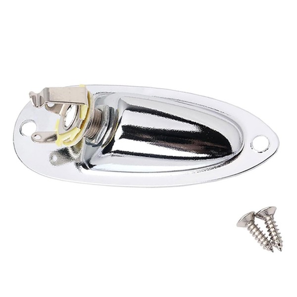 Boat Input/Output Jack Plate Socket with 6.35mm Jack Compatible with