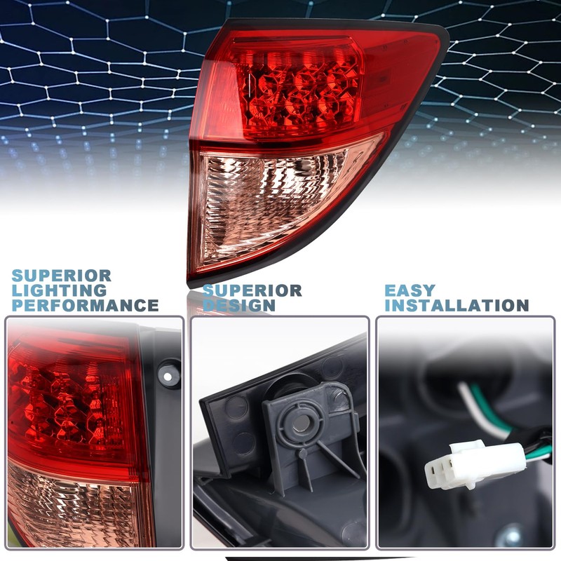 Sheraho LED Tail Light Compatible with 2016 2017 2018 Honda