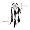 Hztyyier Dream Catcher Black Macrame Dream Catcher Pendant Craft Living