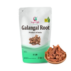 Dried Galangal root 1LB | Whole root (not slices) | Alpinia Galangal | Ads Wonderful Flavour and Aroma to Soups | by Yogi’s Gift®