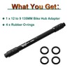 MUQZI Bicycle QR Adapter 12 to 9mm Front Wheel Hub