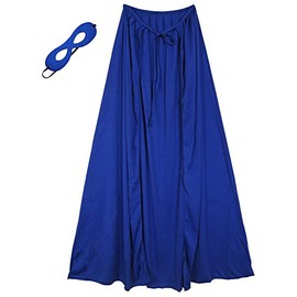 SeasonsTrading 39" Adult/Teen Blue Superhero Cape & Mask Costume Set