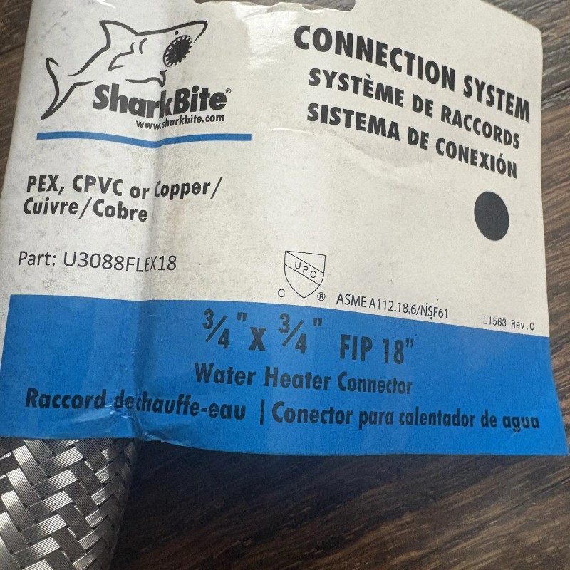 SharkBite Shark Bite 3/4 Inch x 3/4 Inch FIP 18