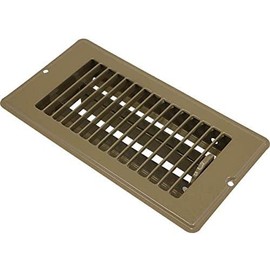 Mobile Home Parts 4" x 8" Brown Floor Register (4 Pack)