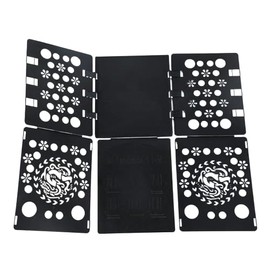 OUTLETISSIMO® Folding Clothing Dresses Shirts Pleated Black Children's Clothing T Shirt Folder Shirts Fast Flipfold Flip Fold 57 x 69 cm