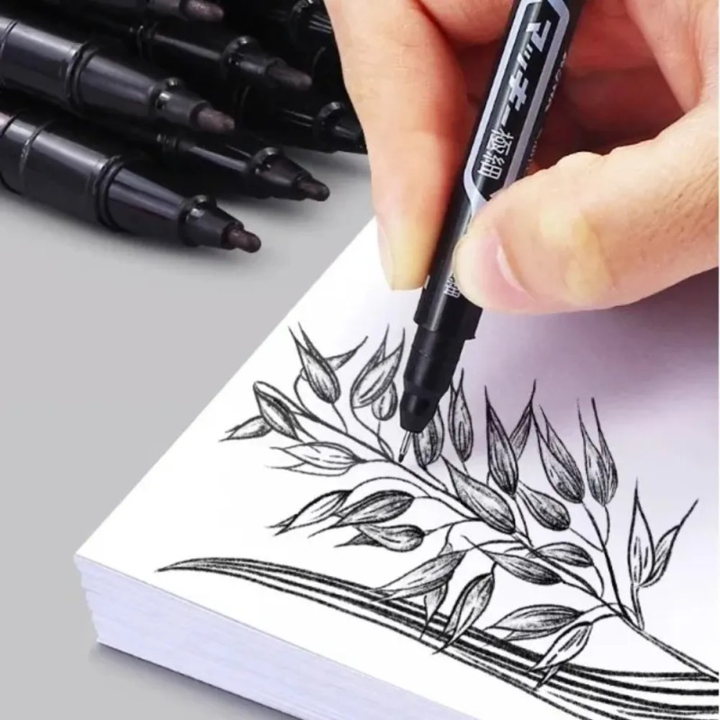 Marcador Permanente Plumon Boligrafo Rotulador Indeleble Kit
