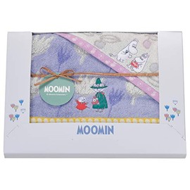 Marushin MM-98200 Towel Gift Greetings, Moomin, Bloom Party, 1 Hand Towel, 1 Face Towel, Mother's Day, Birthday Gift, 1485009200