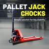 ROBLOCK 2 Pack Rubber Pallet Jack Chock Heavy Duty Wheel