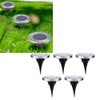 5Pcs Solar Power Underground Light Landscape Lamp 16 LED RainProof
