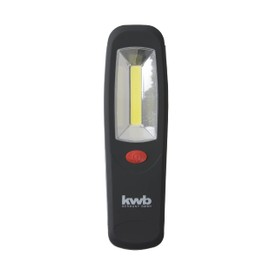kwb COB LED Work Light, Workshop Lamp with Magnet, Hook for Hanging, Flat, Black