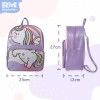 Rm Regalomex Mochila Casual Escolar Para Niña, Unicornio, Bolsa Infantil
