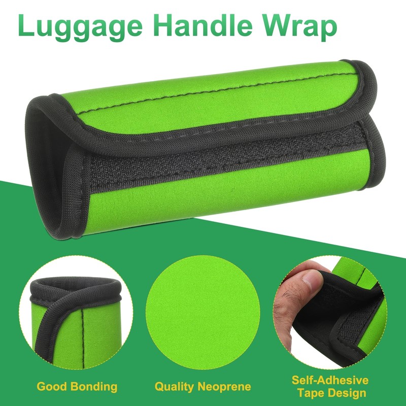QUARKZMAN 3 Pieces Suitcase Handle Wrap, Neoprene Handbag Handle Cover