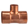 Cornat Soldering T-piece, copper, 3 sockets, 1 reduced outlet, A