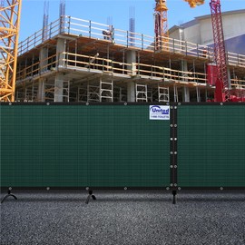 4ft x 50ft Privacy Screen Fence, 90% Blockage Mesh Shade Net Cover, Heavy Duty Apartments Railing Screen for Outdoor, Porch, Patio,Deck, Backyard (Green)