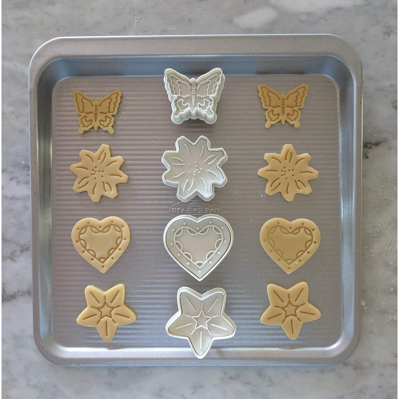 Ateco Fondant and Dough Embosser Baking Supply, 2" Star Plunger