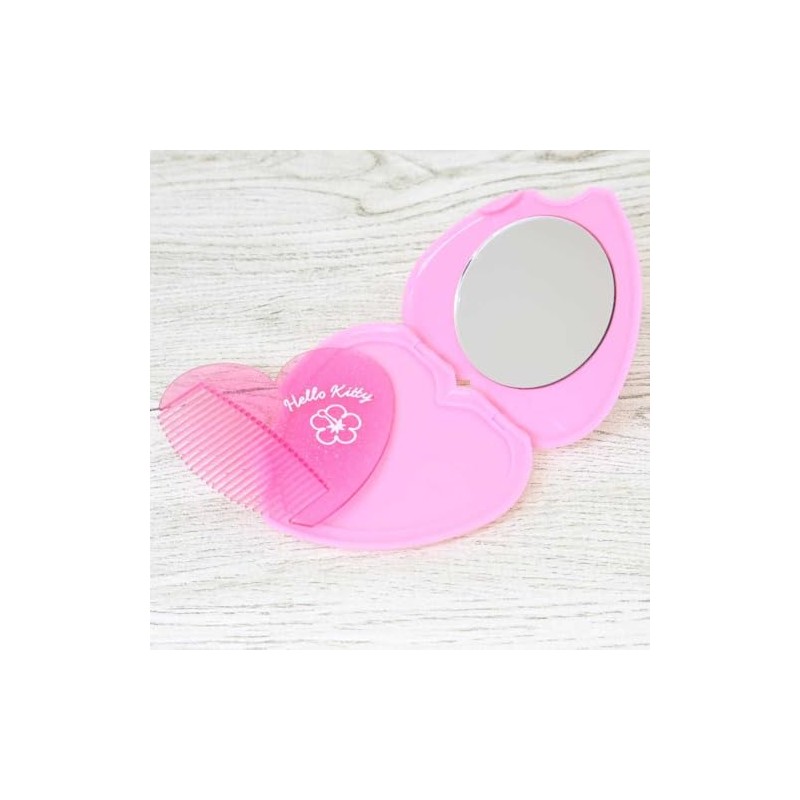 Sanrio Heart Shaped Mirror Comb Y2K / Hello Kitty