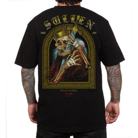 Sullen Men's King Mageno Artist Series Tattoo Lifestyle Graphic Standard Short Sleeve Tee Black
