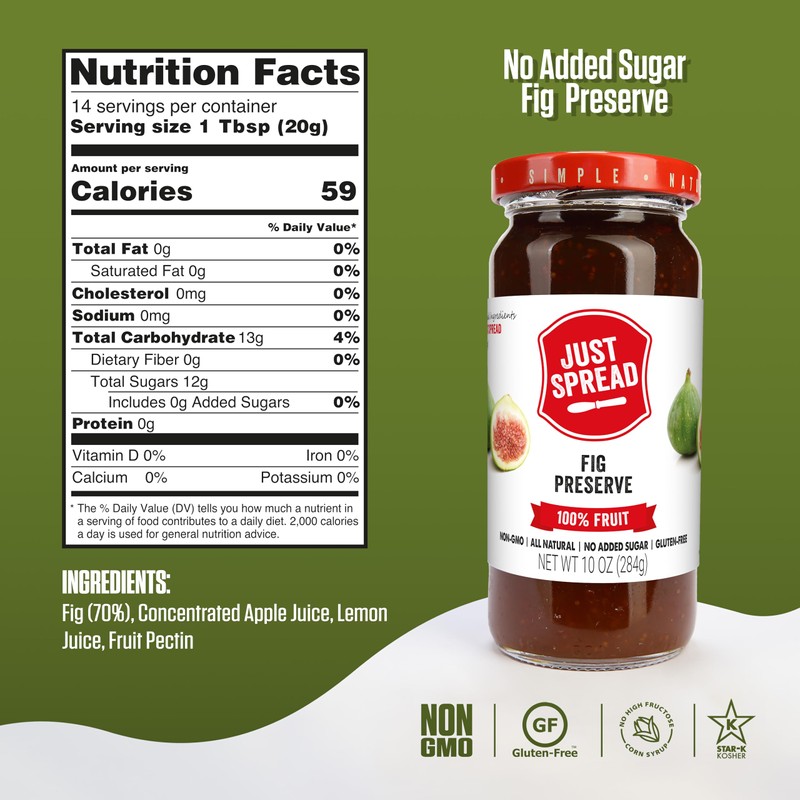 Just Spread 100% Fruit Preserve | Made with Real Fruit