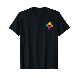 Pocket Puzzle Piece Autism Awareness T-Shirt