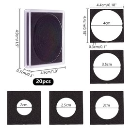 PH PandaHall 20 Coin Holders 5 x 5 cm Coin Cases for Collectors Coin Display Cases with Adjustable Seals Silver Dollar Coin Snap Holder for Coin Collection