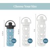 Lifefactory 12-Ounce Glass Water Bottle with Active Flip Cap and