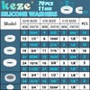 Keze KEZE 233 Pcs Plumbing and Faucet Washers Assortment Kit