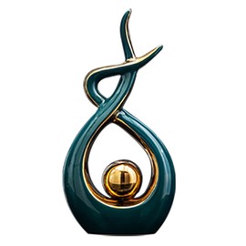 Norrclp Home Decor Modern Abstract Art Ceramic Statue Table Decorations for Dining Room Living Room Office Centerpiece