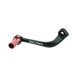 SCAR Folding Gear Shift Lever Shifter Pedal Forged Compatible with Honda CRF 110 CRF110 CRF110F 13-24 - Red