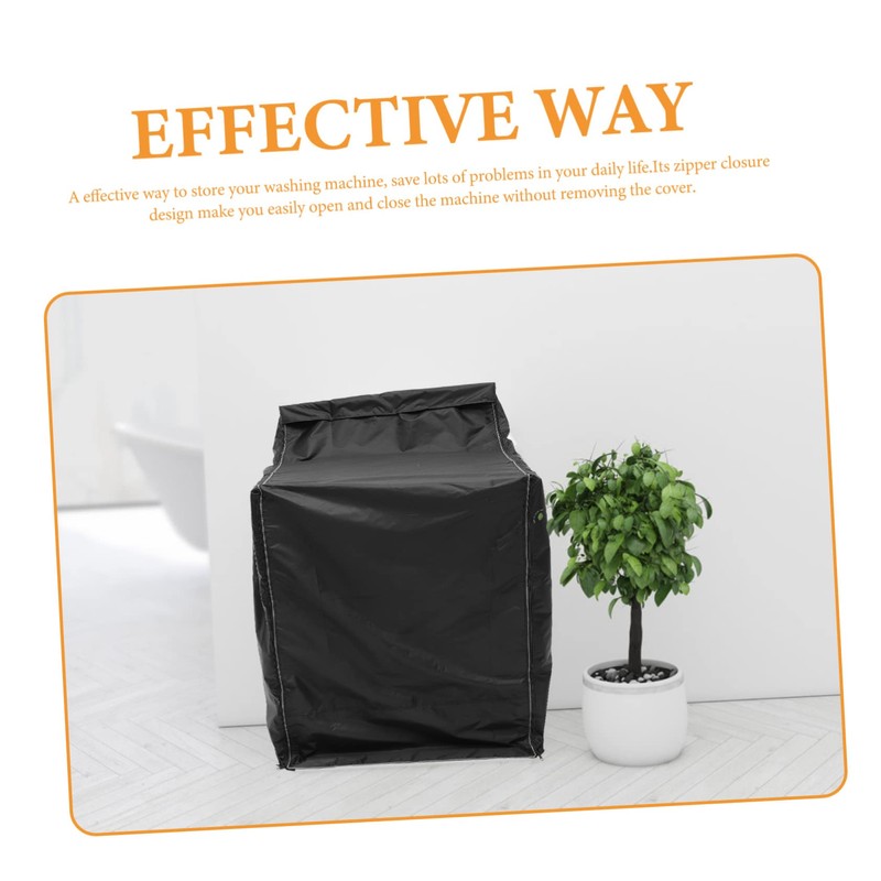 Gadpiparty Washing Machine Cover Protective Sunscreen Dust Cover for Washer