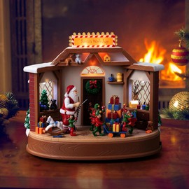 Mr. Christmas 8 in. Animated & Musical Santa's Workshop