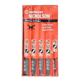 Nicholson 5 Pc 6", 8"& 10" General Purpose File Set - 22040NNN, Multi, One Size