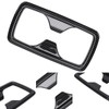 Rear Water Cup Holder Panel Frame Trim Carbon Fiber Style