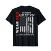 Red Friday Son Military Remember Everyone Deployed USA Flag T-Shirt