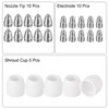 sourcing map 25pcs P80 Plasma Cutter Nozzle Electrodes and Shroud
