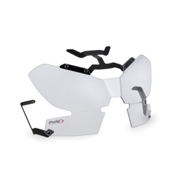 Puig 21904W Headlight Protector - Made of High Strength Polycarbonate - Discreet and Effective Design - Maximum Protection without Changing the Aesthetics of the Motorcycle - Clear