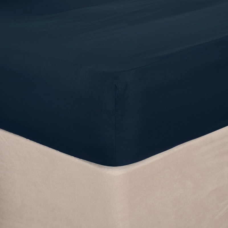 Brentfords Plain Dye Fitted Bed Sheet Non Iron Super Soft