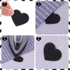 24Pcs Black Heart Iron On Patch Embroidered Iron On/Sew On