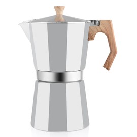 wedrink Moka Pot 12 cup Stovetop Espresso Maker Italian Coffee Maker Coffee Pot Aluminium Stovetop Camping Espresso Maker Manual Cuban Coffee Percolator
