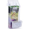 Outdoor Brochure Holder with Business Card Holder, Glass Mount with